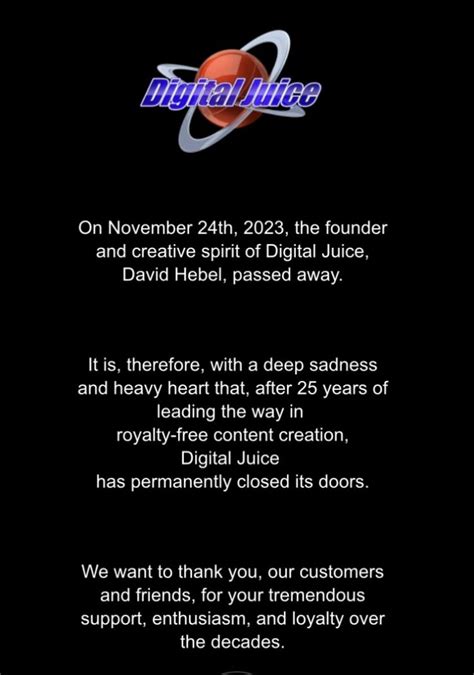 Digital Juice statement .